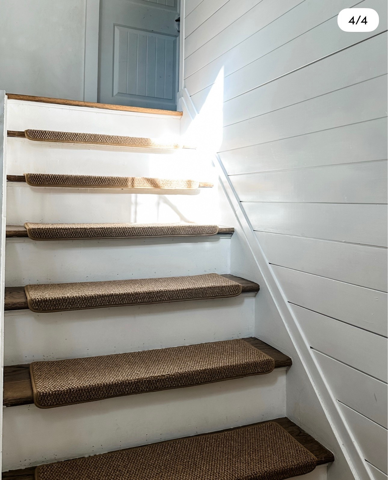 My new stair treads. I ditched the black and went for something with less contrast and would blend in a bit more to make the space feel cleaner and larger. They also match the dining room rug and keep the natural vibes going. They were affordable and so easy to install! Love them!! They help to the kids and dogs go up and down safely, warm the space and add texture and vacuum nicely! 



#LTKmomlife #LTKHome #LTKdayinmylife