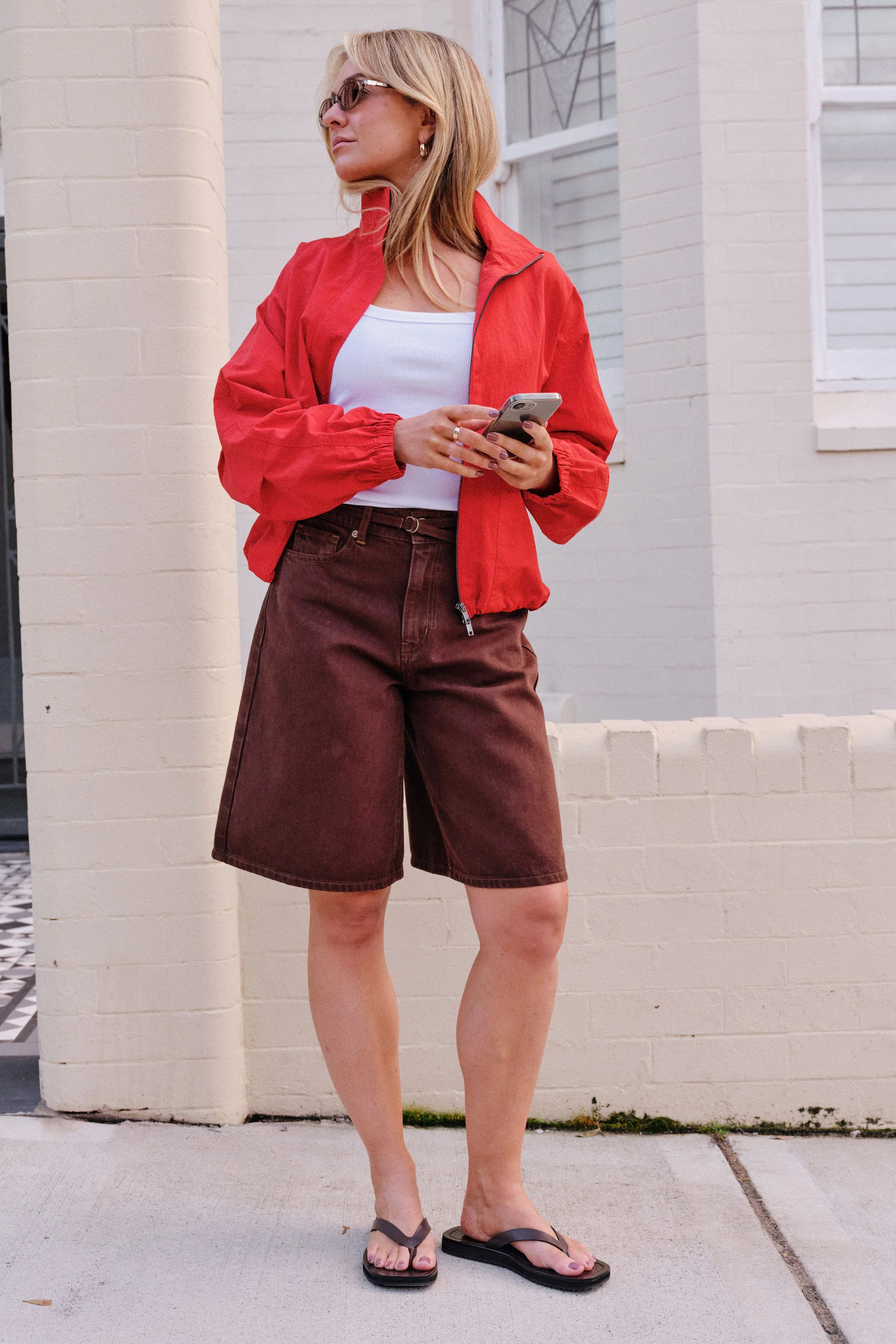 Fletcher Funnel Bomber - Pomodoro Red | Ceres Life