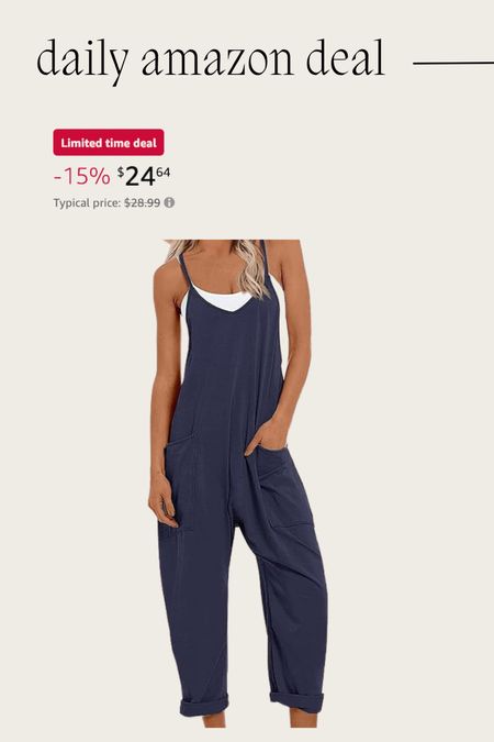 Daily Amazon deal: jumpsuit 


Amazon deal / Amazon fashion / mom style / simple outfit 

#LTKSaleAlert #LTKFindsUnder50