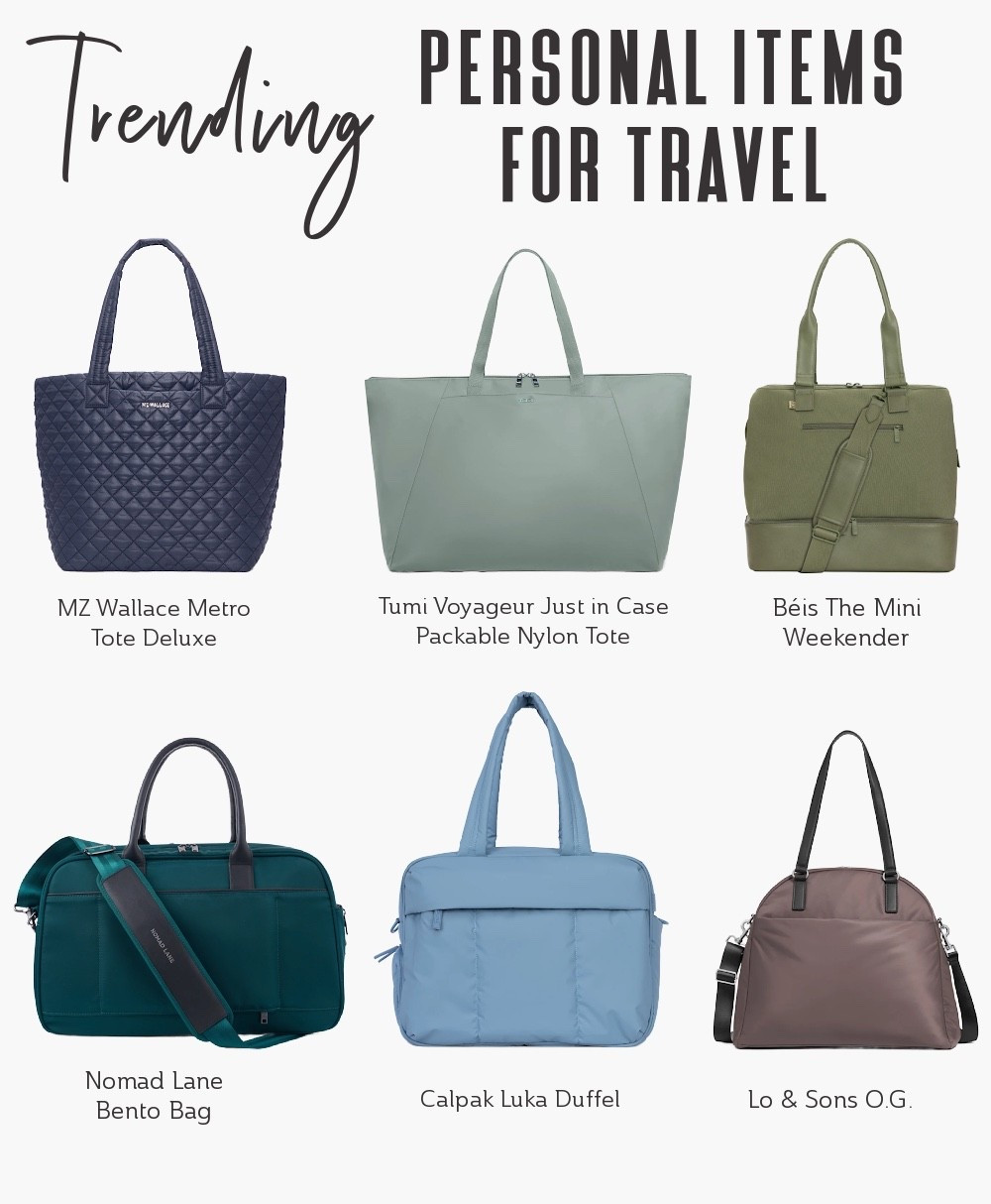 The secret feature every frequent flyer swears by? 🤔 A travel bag with a trolley sleeve. Effortless, hands-free, and perfect for carry-on travel, here are the best personal items for travel. 👜🎒 Just slip onto your suitcase and cruise through the airport stress-free. 🧳💃✈️

Best PersonaI Item | Personal Item Bag | Carry On Only | Travel Packing | Travel Gear | Travel Bags For Women | Travel Fashion | Stylish Travel

#LTKtravel #LTKbag