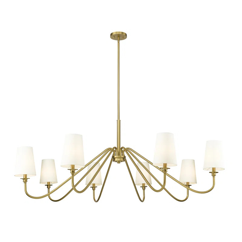 Sujal 8 - Light Steel Dimmable Classic / Traditional Chandelier | Wayfair North America
