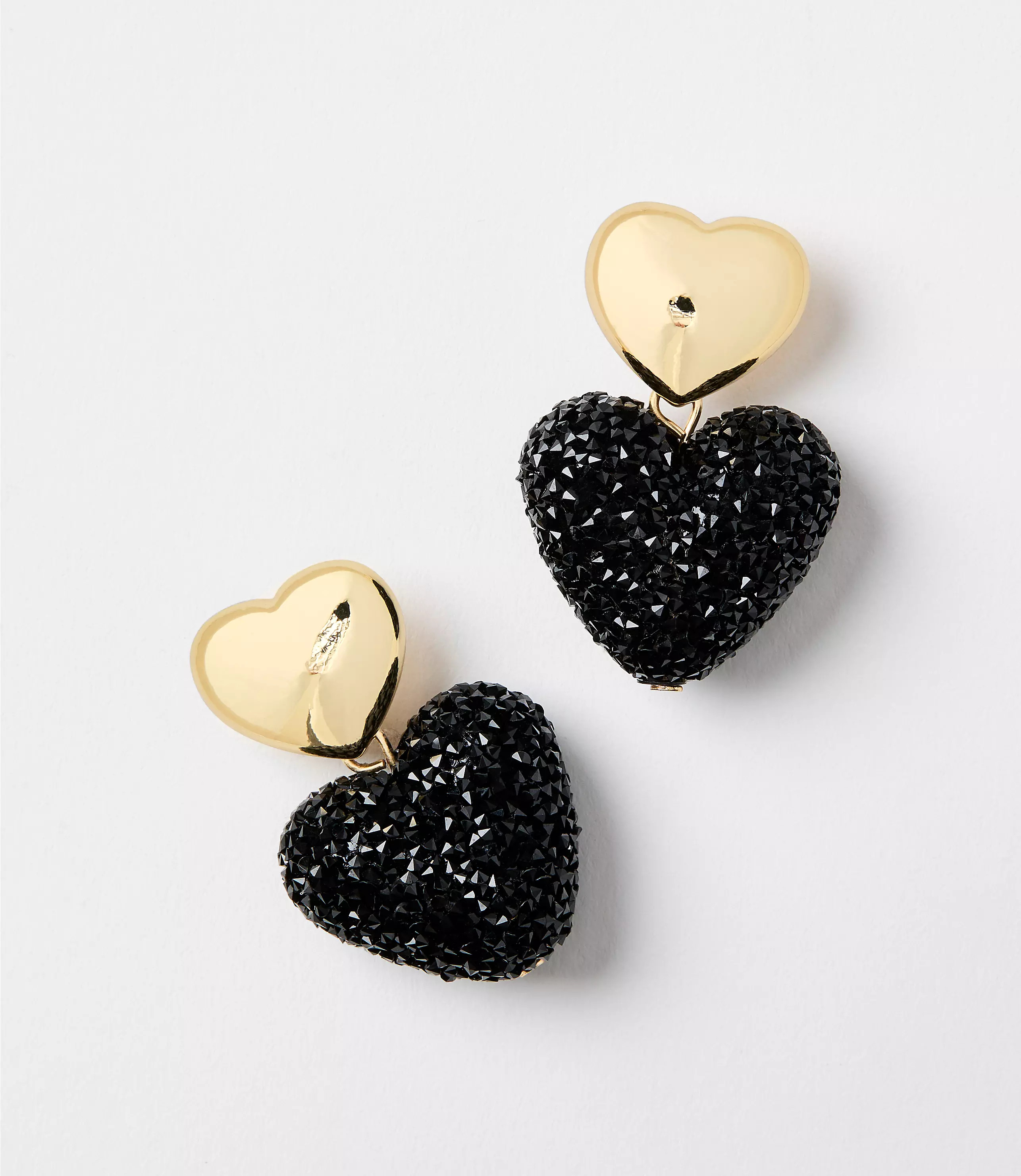 Heart Drop Statement Earrings | LOFT