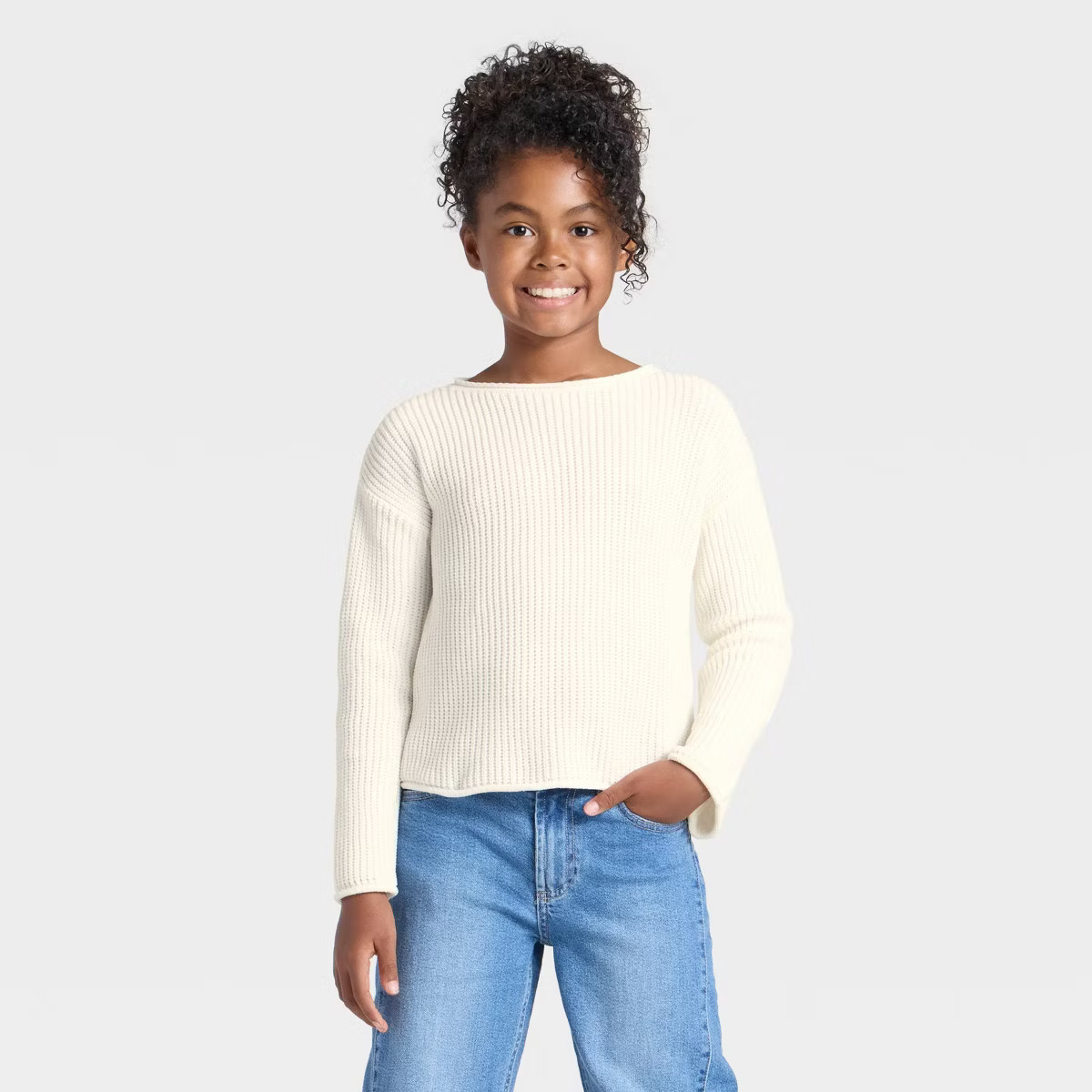 Girls' Chenille Sweater - Cat & Jack™ | Target