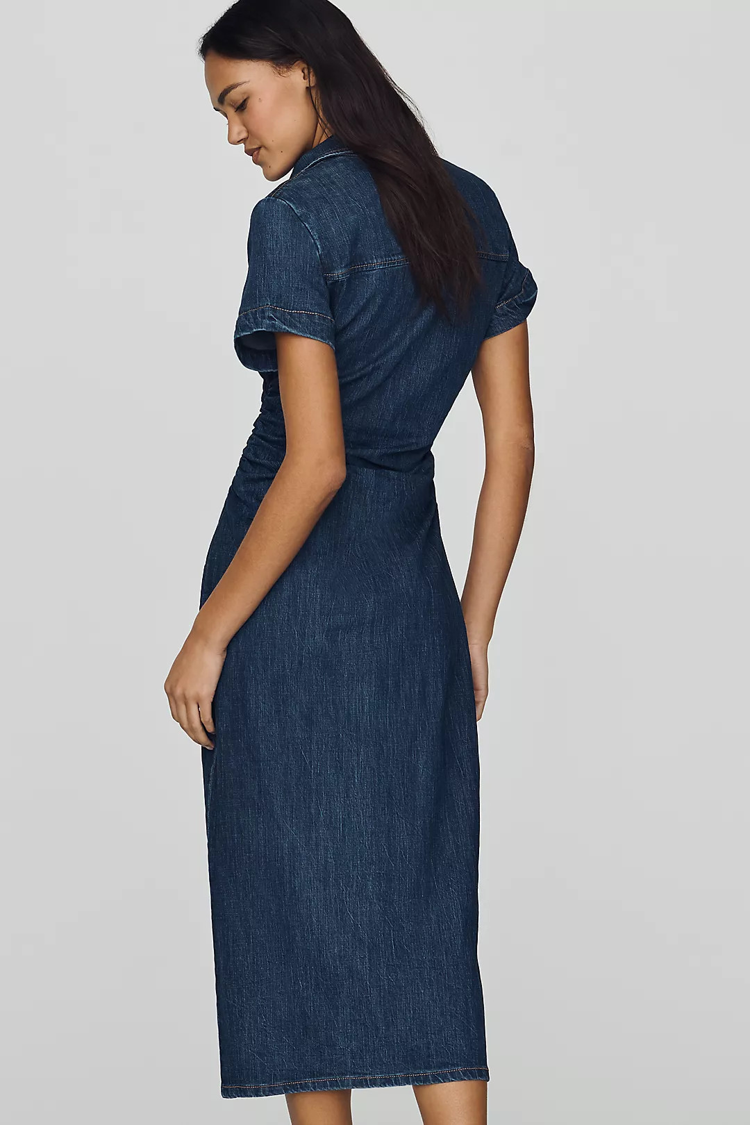 Greer Denim Midi Shirtdress | Anthropologie (US)