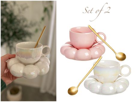 How cute are these? ☁️🫧💕 Set of 2 linked here.

Mugs, cute mug, bubble mug, sunflower mug 

#LTKGiftGuide #LTKhome #LTKSeasonal