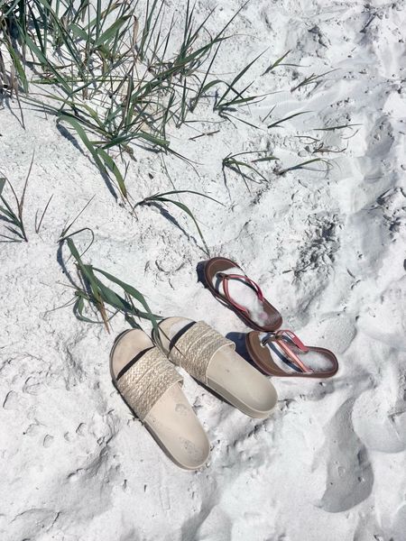 Raffia beach slides 
Straw sandals
Travel shoes

#LTKSeasonal #LTKswim #LTKtravel