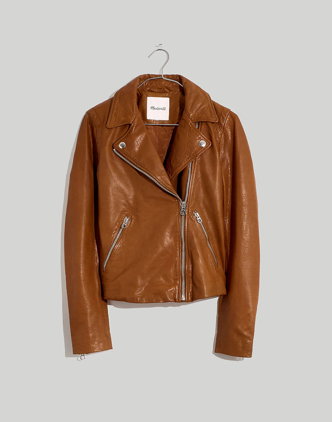 The Washed Leather Motorcycle Jacket | Madewell