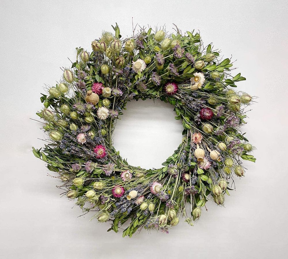 Dried Blossom Bounty Wreaths | Pottery Barn (US)