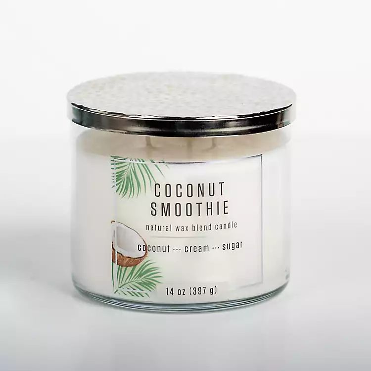 Coconut Smoothie Triple Wick Jar Candle | Kirkland's Home