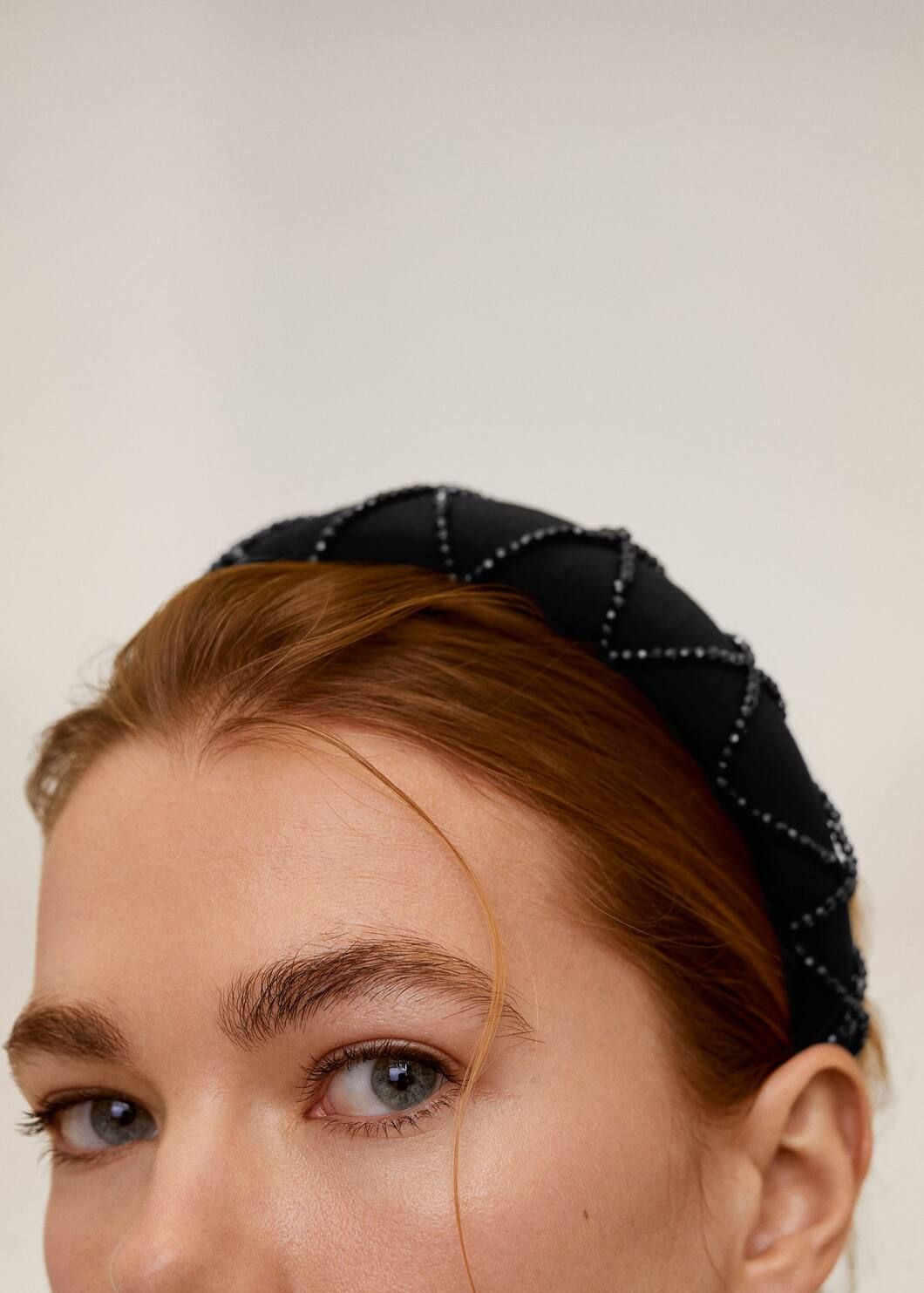 Beaded detail headband | MANGO (US)