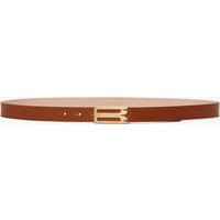 Victoria Beckham Dorian Belt In Tan Leather 90CM | Victoria Beckham UK