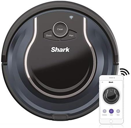 Shark ION Robot Vacuum RV761 with Wi-Fi and Voice Control, 0.5 Quarts, in Black and Navy blue | Amazon (US)