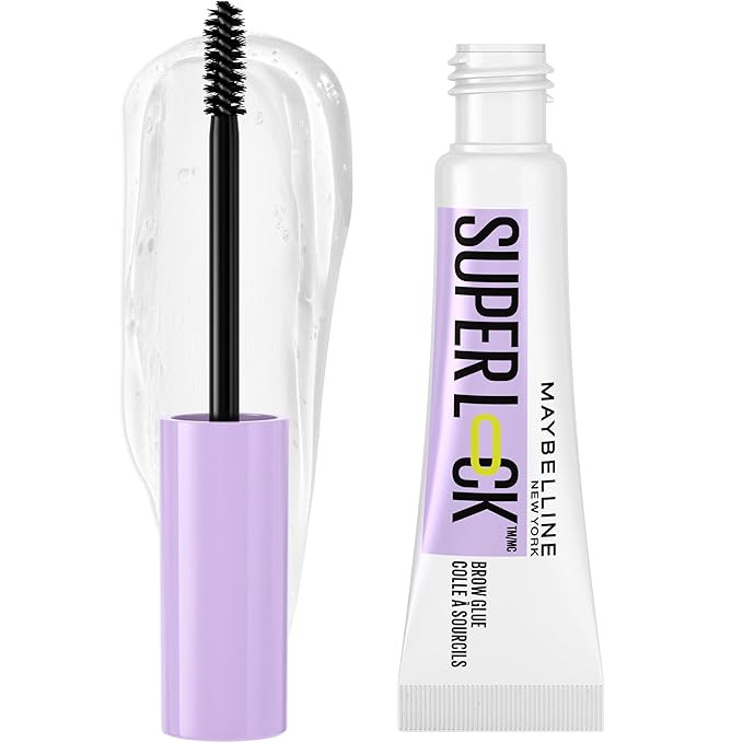 Maybelline Super Lock Brow Glue Eyebrow Gel, Lightweight Brow Gel For Up To 24HR Hold, Clear, 1 C... | Amazon (US)