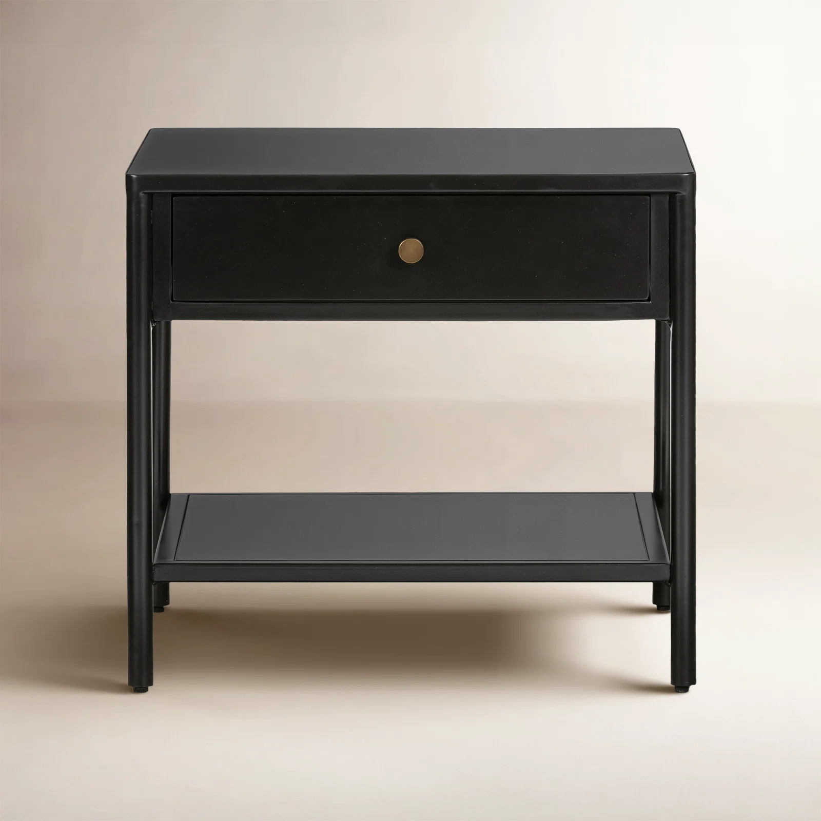 Acer Iron Top End Table with Storage | Wayfair North America