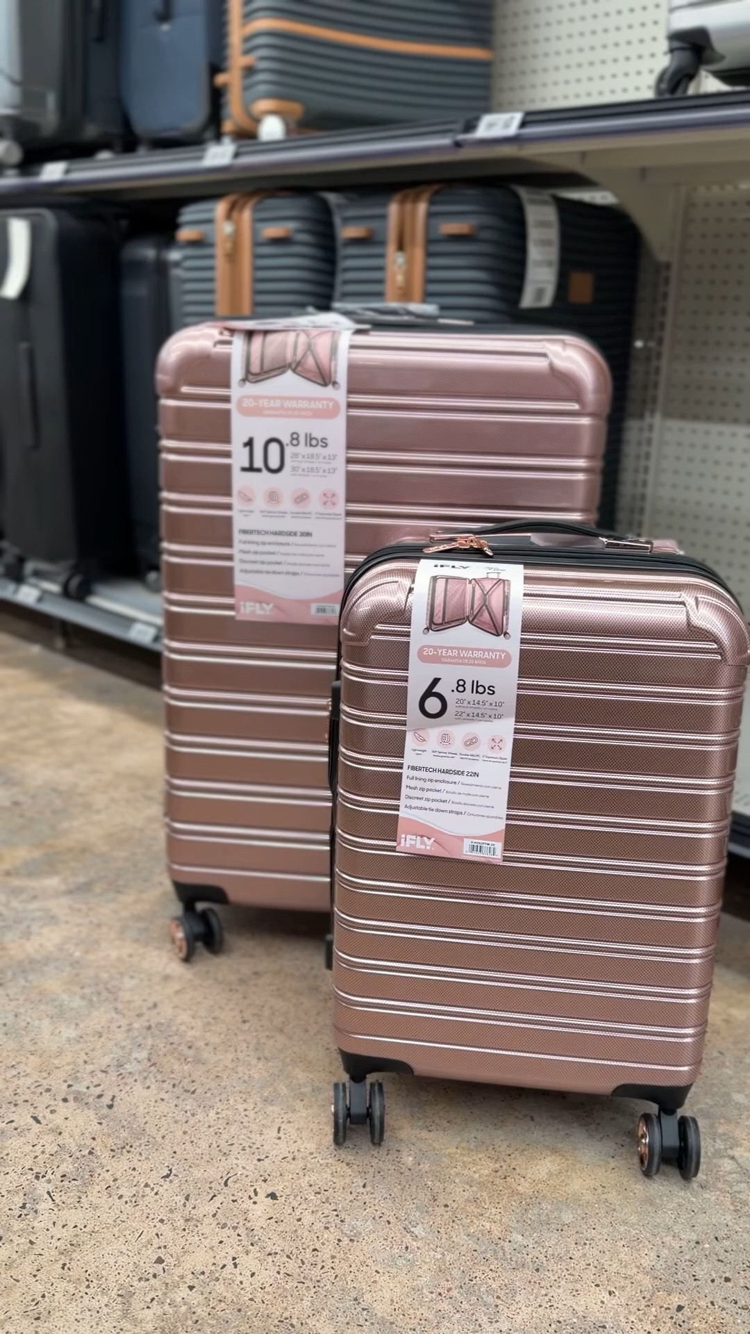 Love this suitcase duo! At Walmart. #walmartfinds