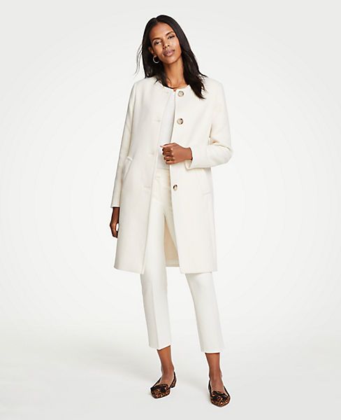 Jewel Neck Coat | Ann Taylor (US)