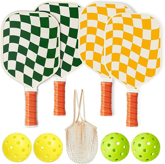 Pickleball Paddles Set of 4 - USAPA Approved Graphite Lightweight Racket, 4 Pickleball Rackets, 4... | Amazon (US)