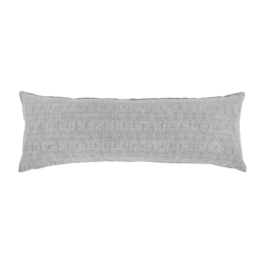 Finn Lumbar Bed Pillow in Light Grey | Megan Molten