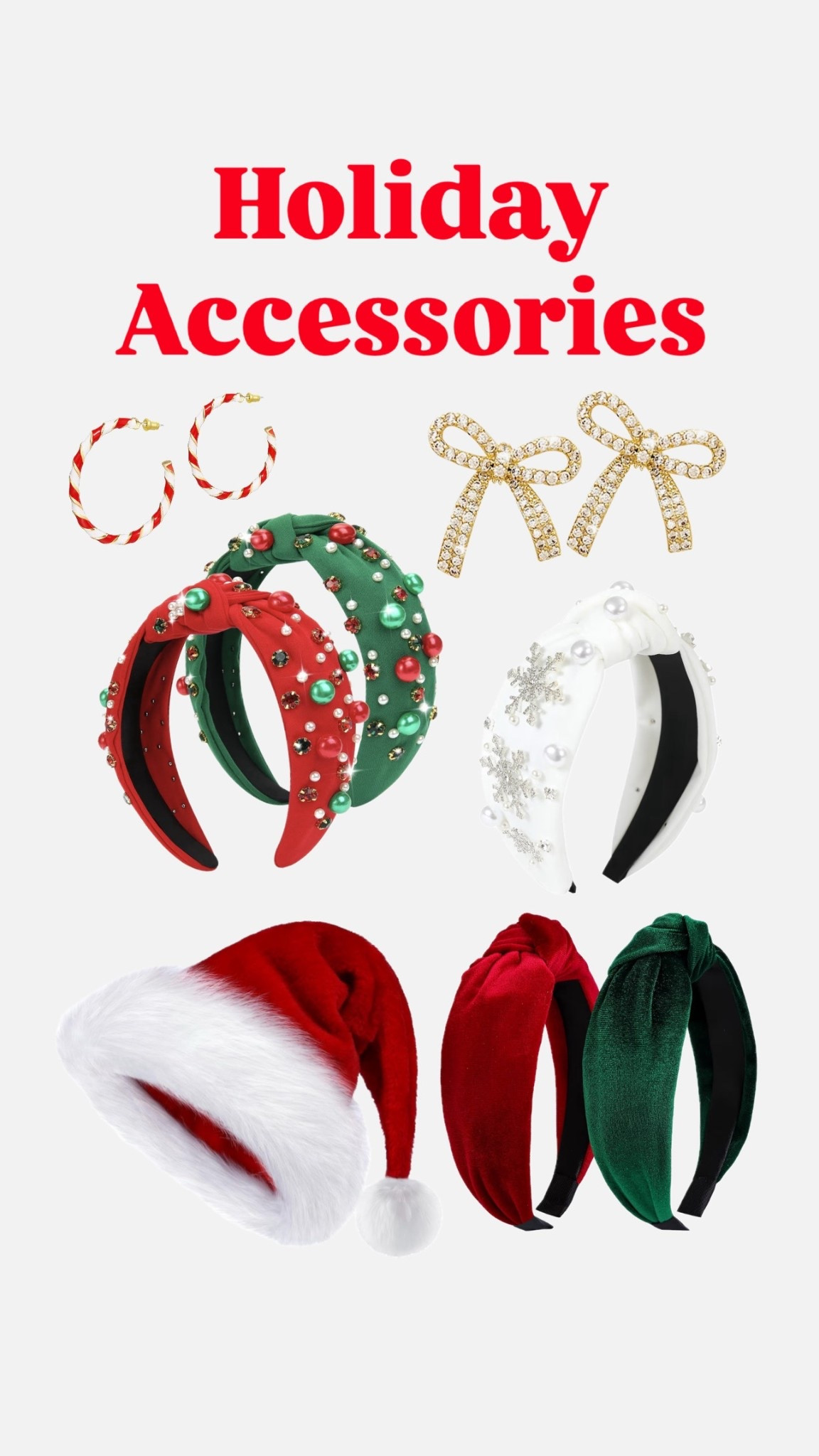 Holiday accessories 

#LTKSeasonal #LTKSaleAlert #LTKHoliday