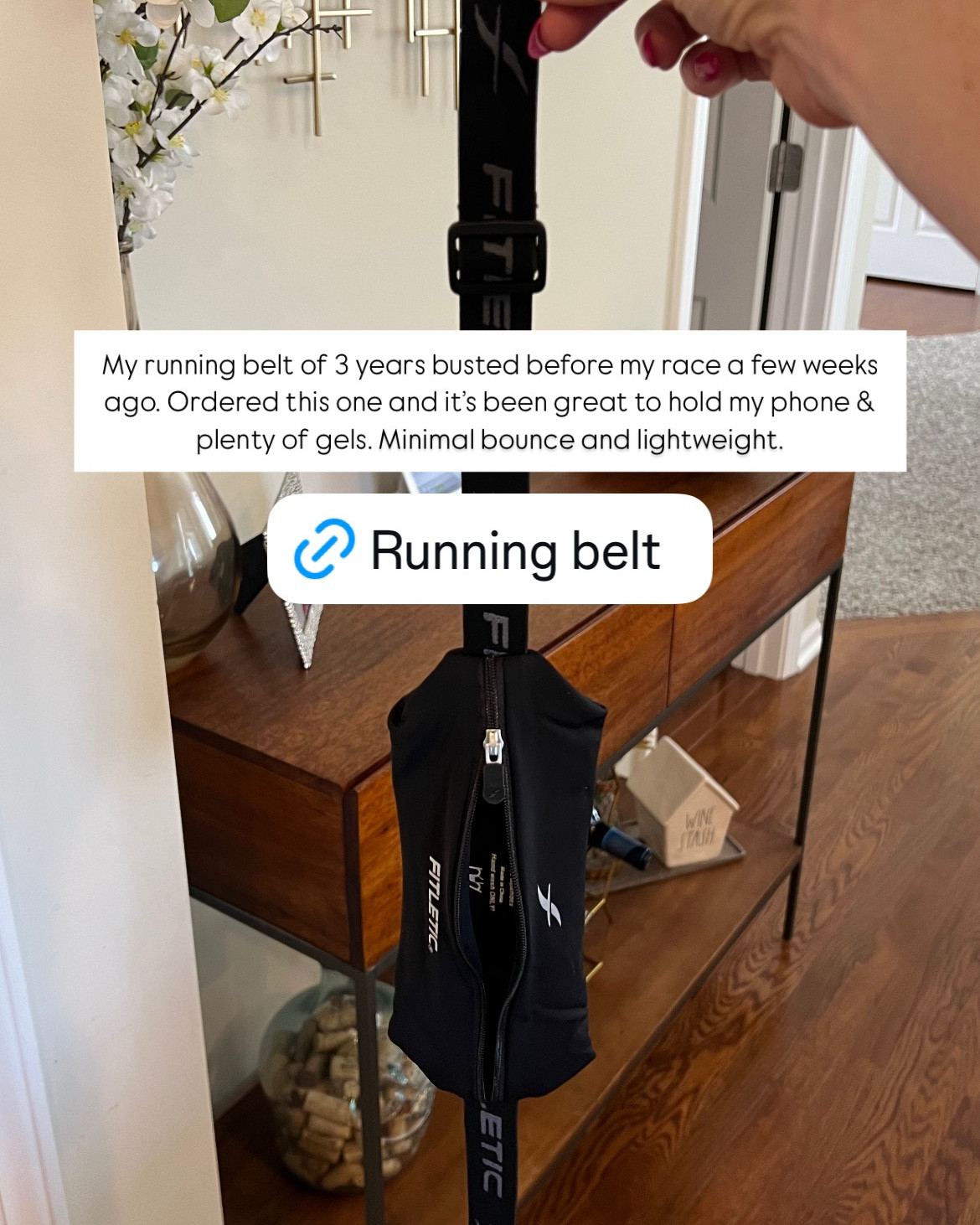 Lightweight, no bounce running belt. Adjustable straps. Big enough to hold a smart phone & several gels  

#LTKSeasonal #LTKActive #LTKTravel