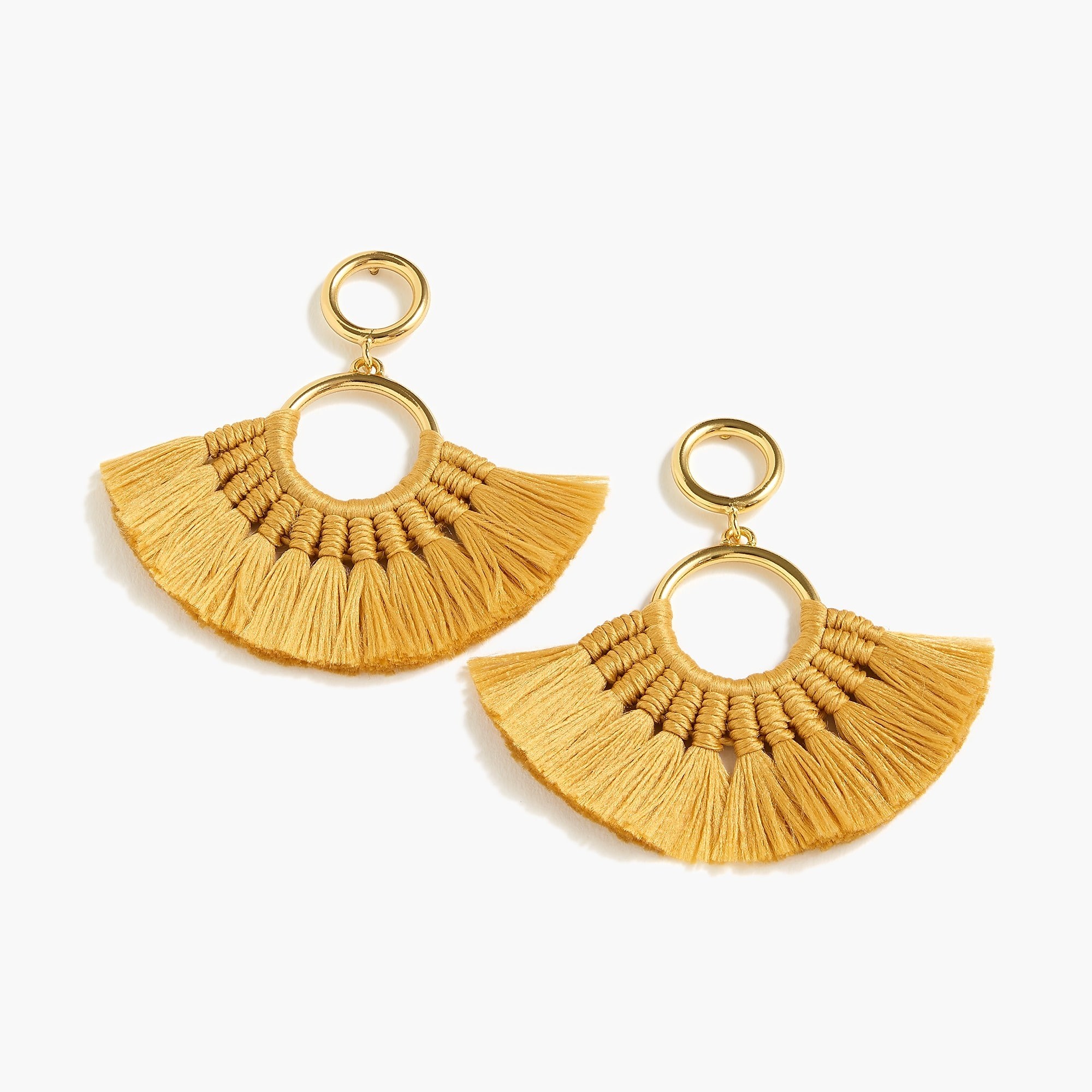 Fan tassel earrings | J. Crew US