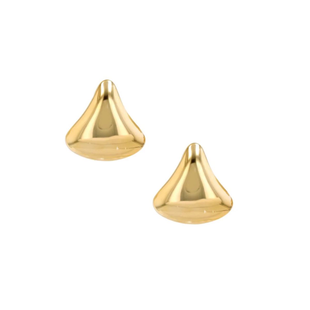 Puffy Drop Yellow Gold Earrings | AMO Jewelry by Ana Mari Ortega