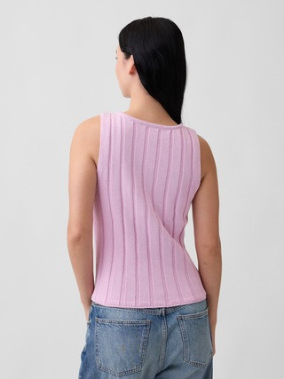 Relaxed Ribbed Boatneck Tank Top | Gap Factory