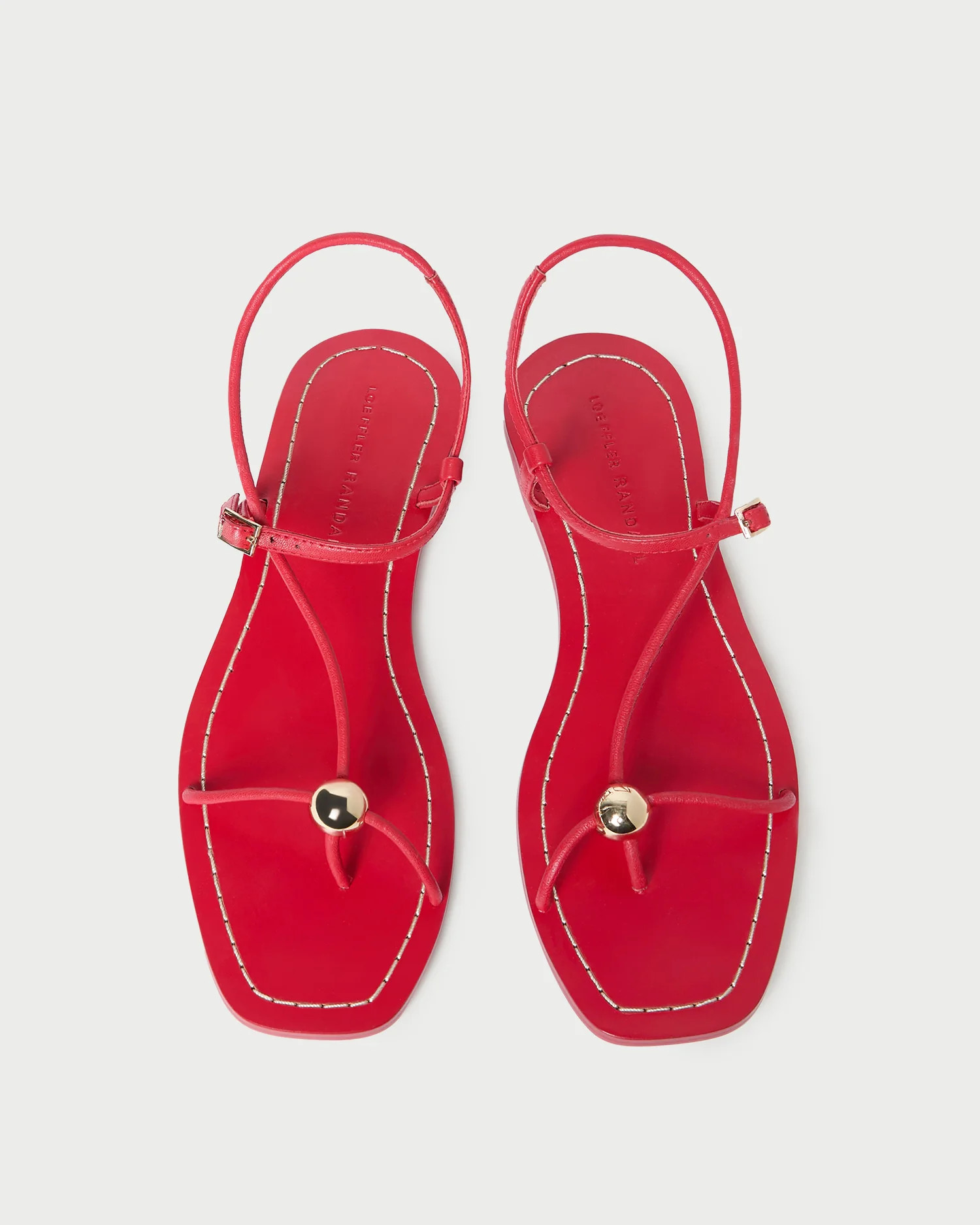 Lara Red Leather Sandal | Loeffler Randall