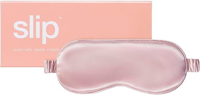 slip Pure Silk Sleep Mask - Pink | 100% Mulberry Silk, Ultra Soft & Comfortable, Blocks Light for... | Amazon (US)