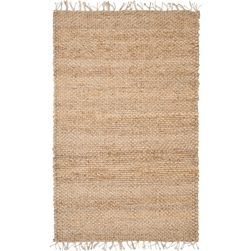 6'x9' Lakisha Solid Woven Rug Natural - Safavieh | Target