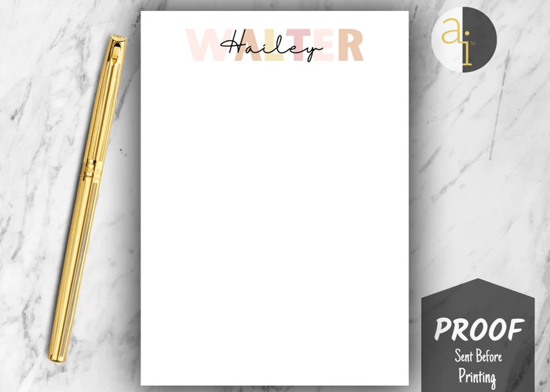 Personalized Notepad Personalized Teacher Notepad Custom - Etsy | Etsy (US)