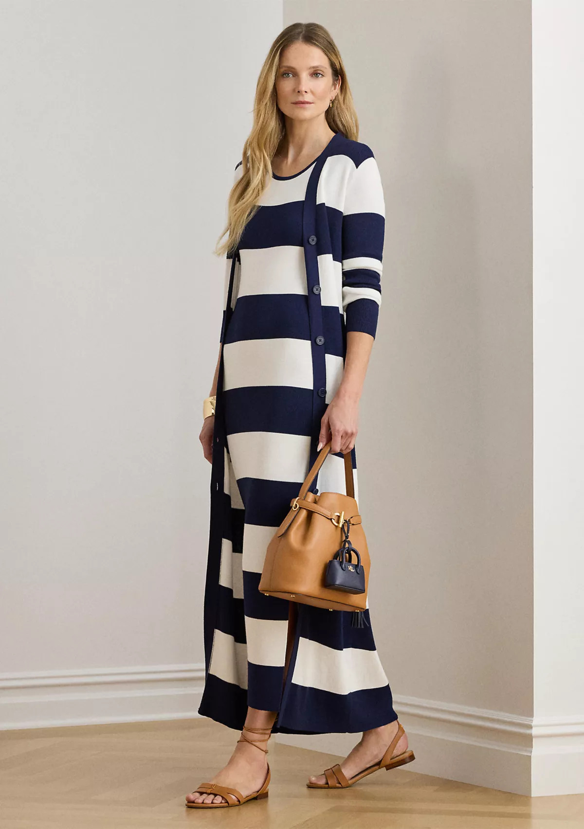 Lauren Ralph LaurenStriped Cotton-Blend Cardigan | Belk