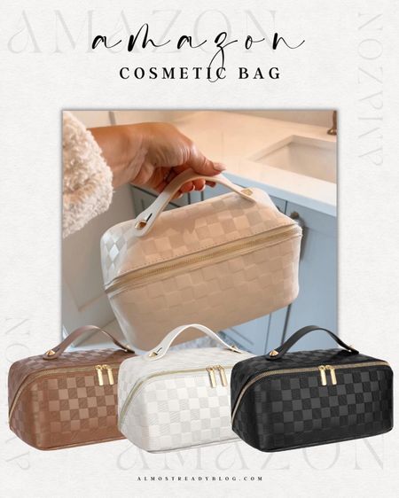 Amazon cosmetic bag, makeup bag, toiletry bag, travel cosmetic bag, amazon finds 

#LTKfindsunder100