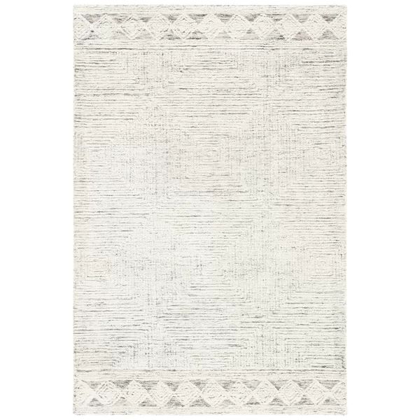 Huffine Handmade Tufted Wool Gray Area Rug | Wayfair North America