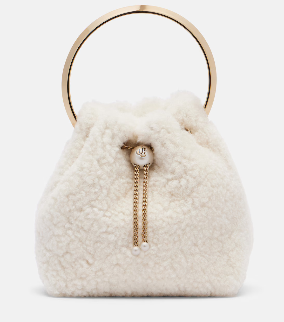 Bon Bon Small shearling bucket bag | Mytheresa (UK)