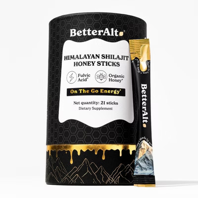 Better Alt Shilajit Honey Sticks - Himalayan Shilajit for Men and Women - Natural Energy & Immunity Support - 21ct | Target