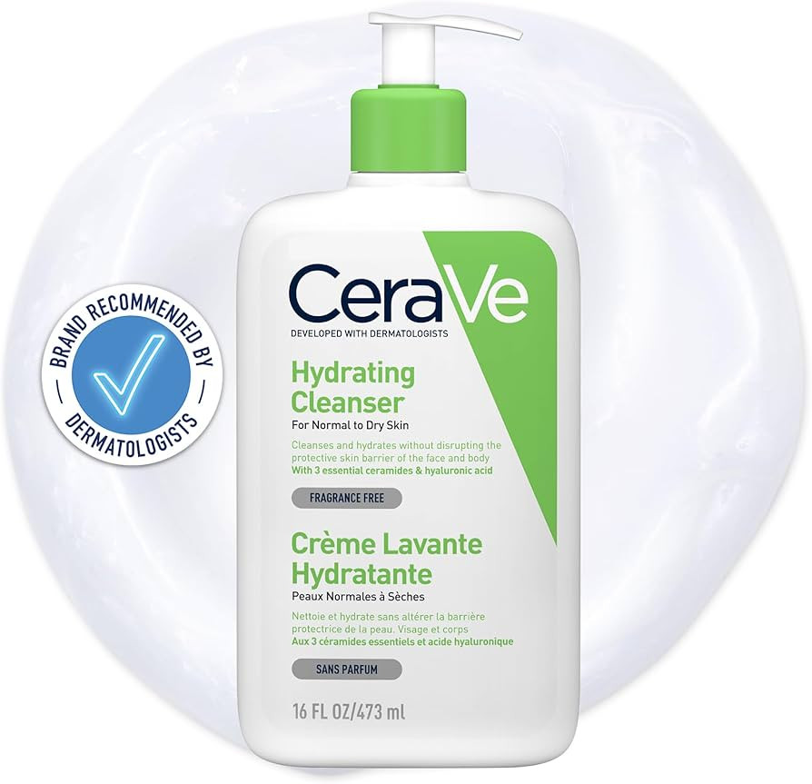 CeraVe Hydrating Cleanser for Normal to Dry Skin with Hyaluronic Acid and 3 Essential Ceramides | Amazon (UK)