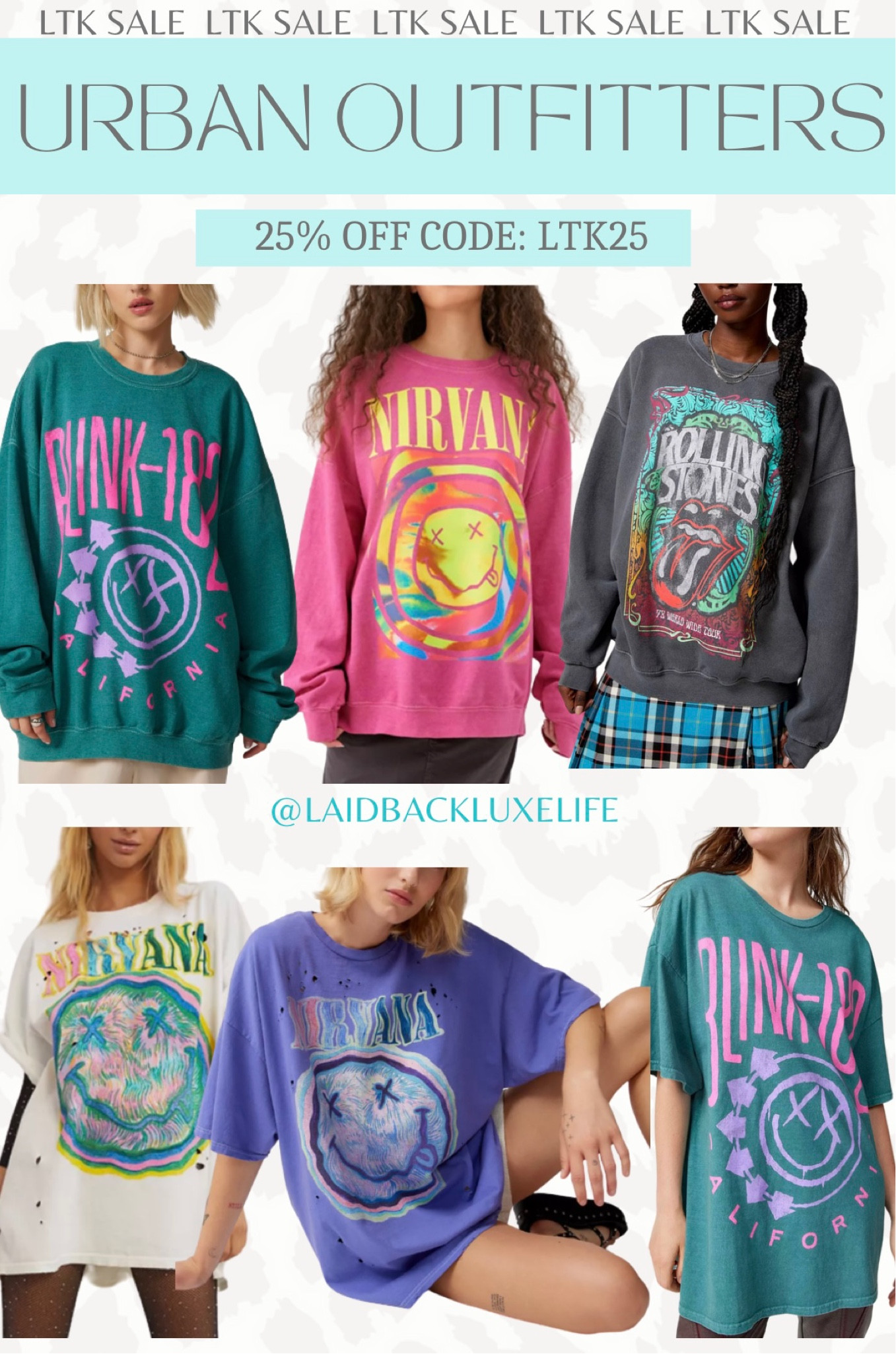 Urban Outfitters Sale, Use code: LTK25 at checkout for 25% off! Urban Outfitters, Graphic Sweatshirts, Graphic Tees, UO Graphics, #LaidbackLuxeLife

I’m 5’10” and I wear size S/M in these oversized graphic tees and graphic sweatshirts. I’ve worn the L/XL in the sweatshirts but they’re very oversized on me.

Follow me for more fashion finds, beauty faves, and lifestyle, home decor, sales and more! So glad you’re here!! XO, Karma

#LTKSpringSale #LTKfindsunder100 #LTKsalealert