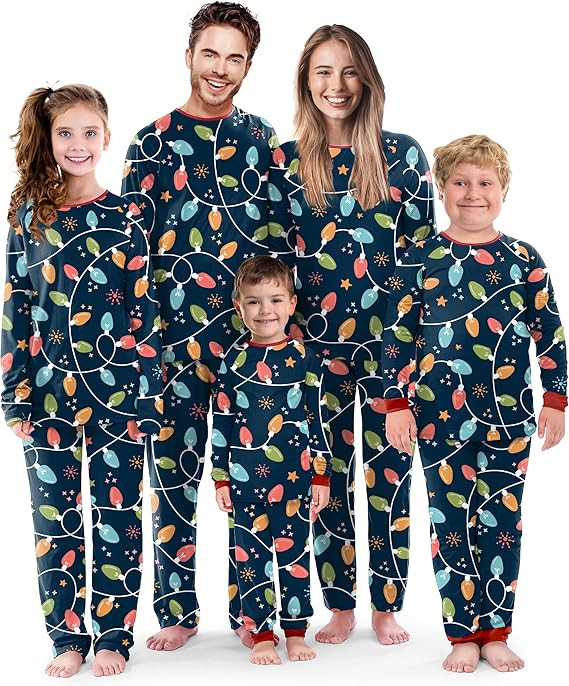 SUNNYBUY Matching Family Christmas Pajamas Set Holiday Jammies Xmas PJS for Women Men Couple and ... | Amazon (US)