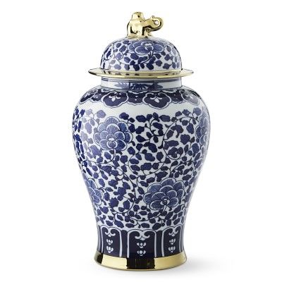 Ginger Jar With Figural Handle, Elephant | Williams-Sonoma