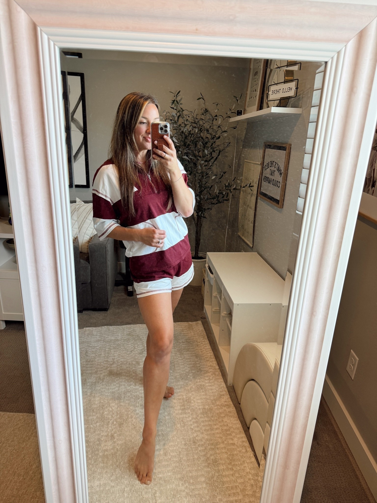 This trendy set has the most amazing oversized fit! The color of this will be great transitioning into fall too! This one will be worn on repeat 👏

#amazon #matchingset #set #stripes #amazonoutfit #favorite #trendy #summer #ootd #outfit

#LTKmomlife #LTKgrwm #LTKootd
