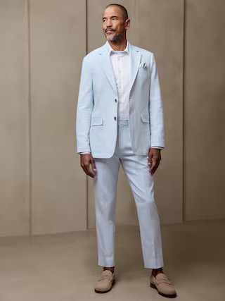 Canyon Tailored-Fit Linen-Cotton Suit Trouser | Banana Republic Factory