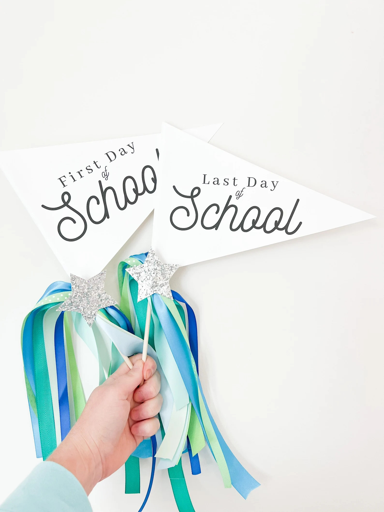 First day of school | Last day of school pennant flag set | Etsy (Global)