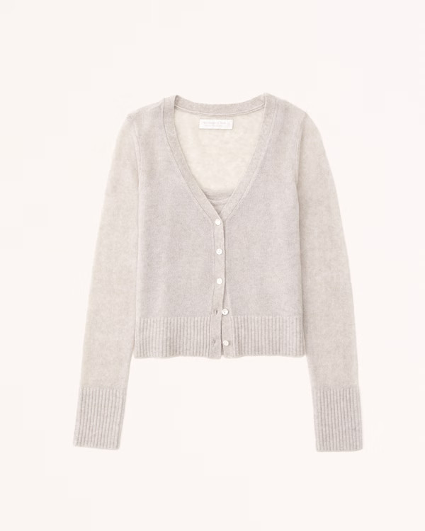Merino Wool-Blend Tank and Cardigan Set | Abercrombie & Fitch (US)