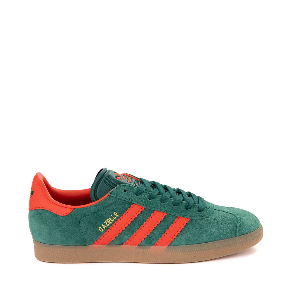 adidas Gazelle Athletic Shoe - Collegiate Green / Preloved Red / Gum | Journeys