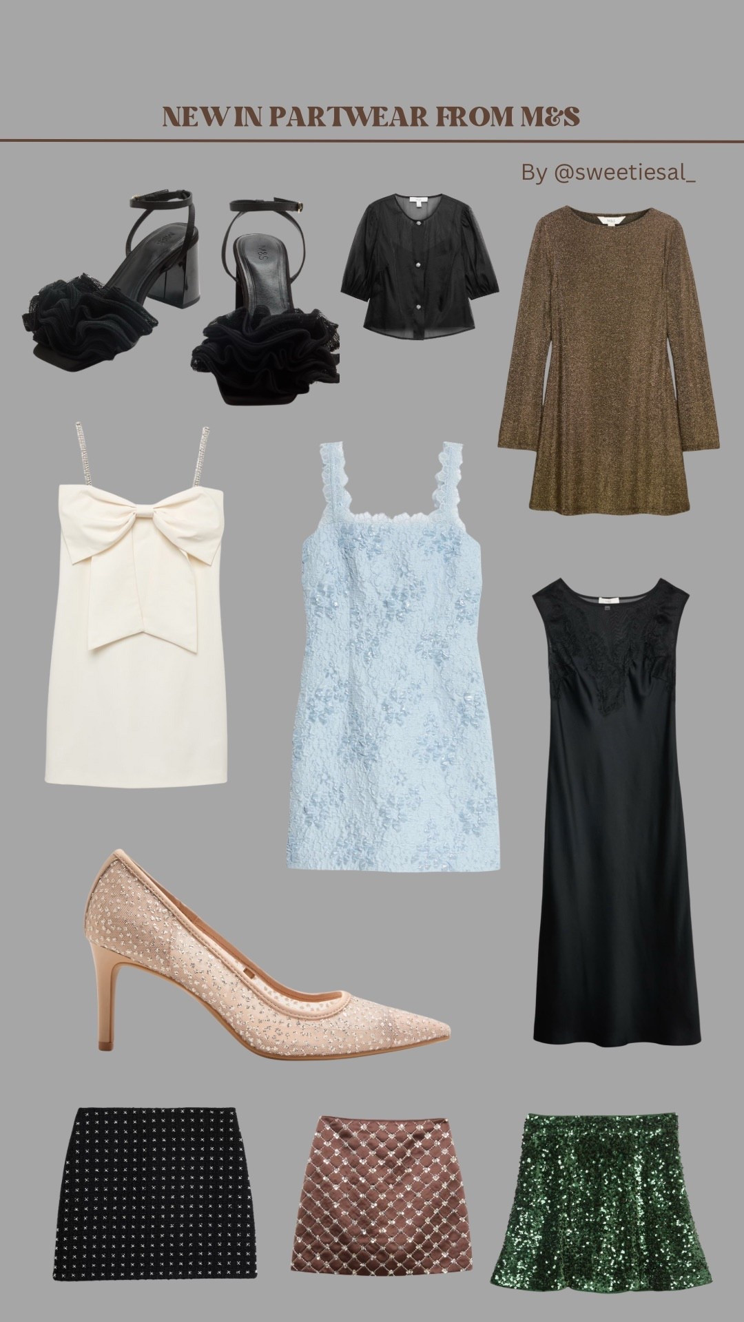 More new in gorgeousness from M&S! Are you going OUT OUT or are your festivities more comfy casual this year? 

• M&S • Sparkle Season • Dress • Heels • Bridal • Bachelorette • Hen Party • Christmas Party Outfit • NYE • New Year’s Eve • Christmas Day Outfit • 

#LTKpartywear #LTKdresses #LTKfestive