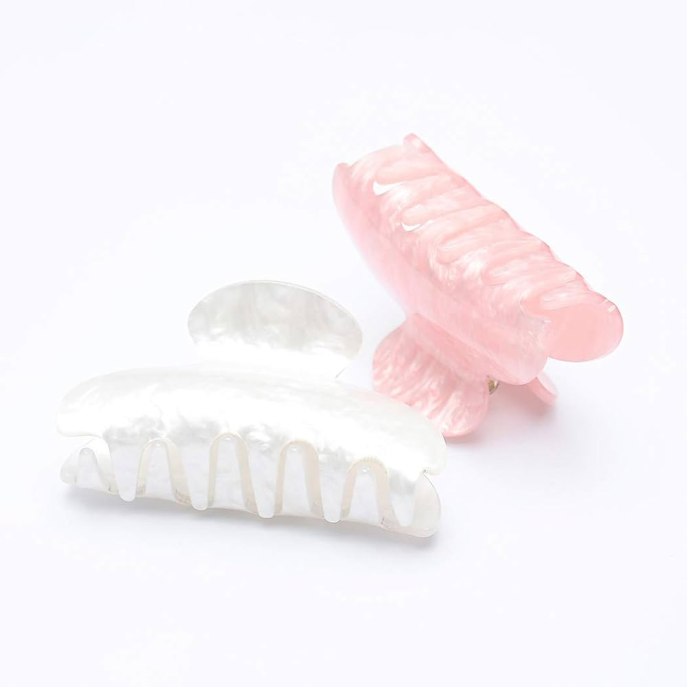 Brinie Hair Claw Clamps Pink Hair Barrettes Medium Non Slip Clips Hair Accessories for Women and ... | Amazon (US)
