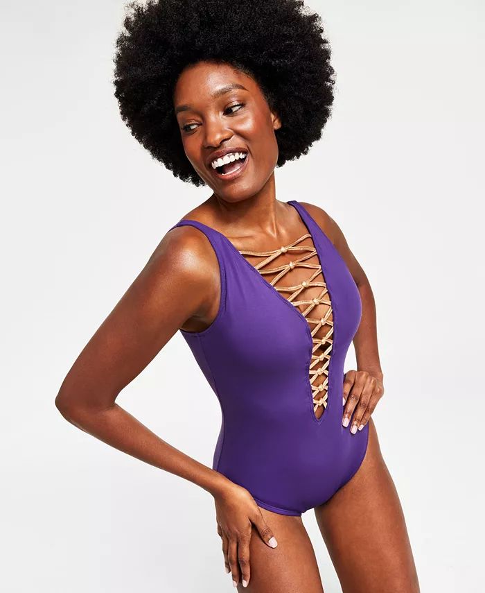 Women's Core-Lace-Down Mio One-Piece Swimsuit | Macys (US)