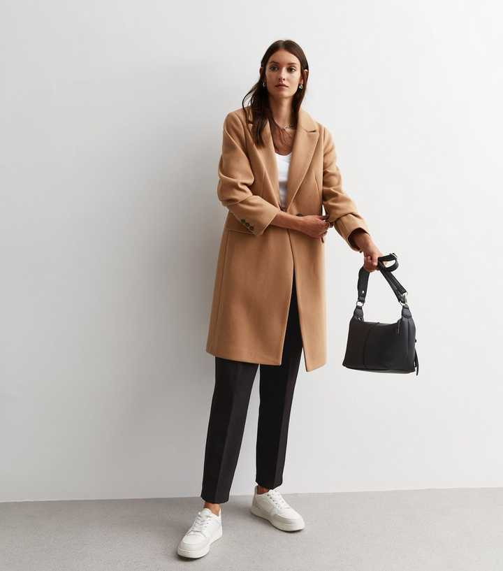 Camel Lined Formal Longline Coat
						
						Add to Saved Items
						Remove from Saved Items | New Look (UK)