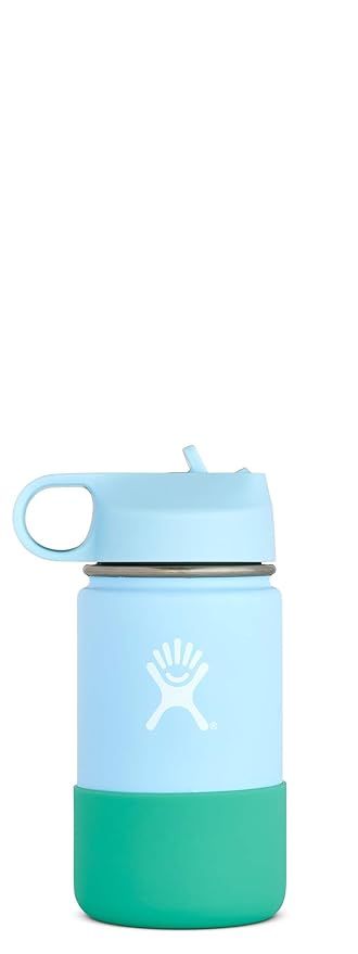 Hydro Flask 12 oz Kids Water Bottle - Stainless Steel & Vacuum Insulated - Wide Mouth with Straw ... | Amazon (US)